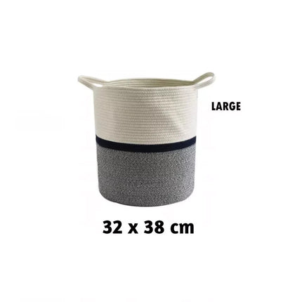 Cotton Rope Laundry Basket