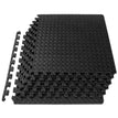 4 Mats (16sq.ft) / BLACK LEAF PATTERN