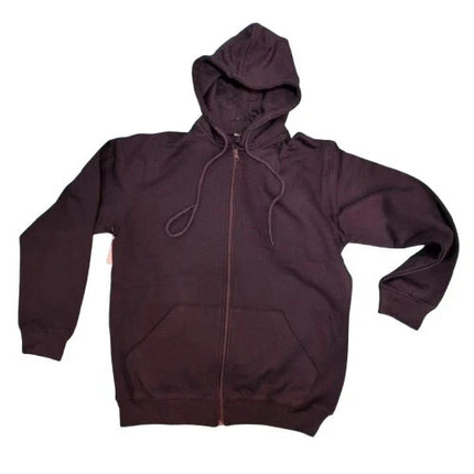 Mens Hoodies Zip Hooded Fleece Sweatshirt Top Jacket Plain Coat Warm Jumper