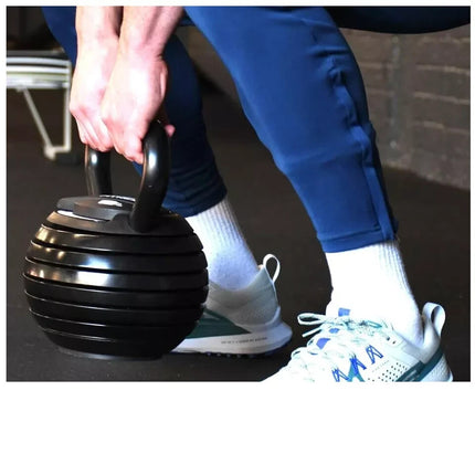 Adjustable Kettlebell Weight Set Exercise Home Gym Fitness Workout 18Kg