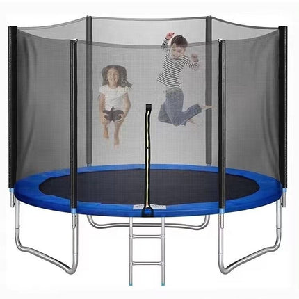 6FT Garden Trampoline with Safety Enclosure Net Kids Outdoor Bouncer Rebounder