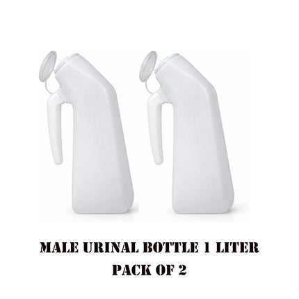 Unisex Urinal Bottle With Lid Funnel 1L Patients Travel Camping Pee Container