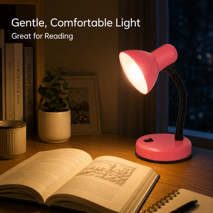 Study Desk Lamp Flexible Neck E27 40W Simple Design for Study Work Room Home