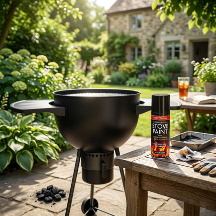 Stove Paint Spray 400ML Heat Resistant Matt Black