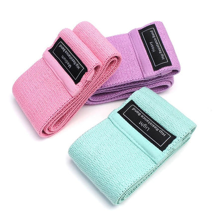 Resistance Bands Set Fabric Men Women Exercise Glute Workout Hip Circle Non Slip