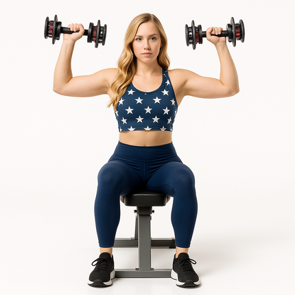2X 24kg Quick Dial Dumbbells 15in1 Adjustable Smart Exercise Gym Fitness Weights