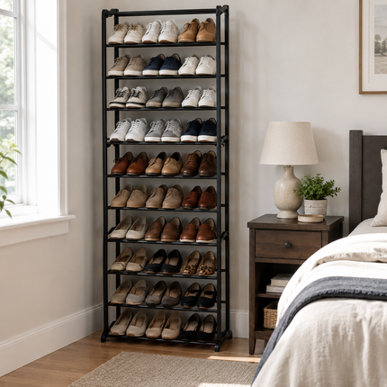 10-Tier Shoe Storage Rack