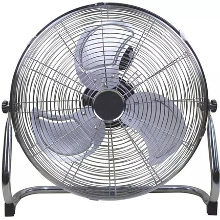Challenge 18 Inch 3 Speed Desk & Floor Fan Adjustable Tilt Chrome Finish-USED