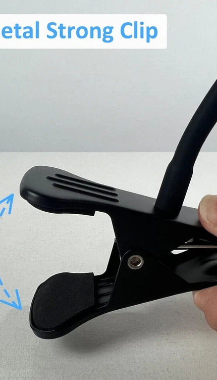 LED Desk Lamp Clip On Reading Light 3W Eye Care Flexible 10 Brightness Levels