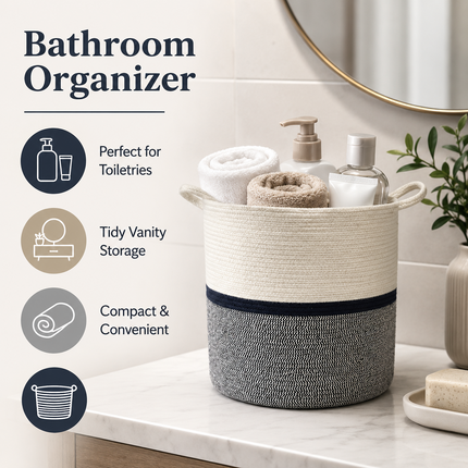 Cotton Rope Storage Basket – Small