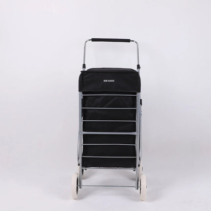4 Wheel Shopping Cart Trolley Folding With Insulated Cooler Bag 60L Bag CaseUsed