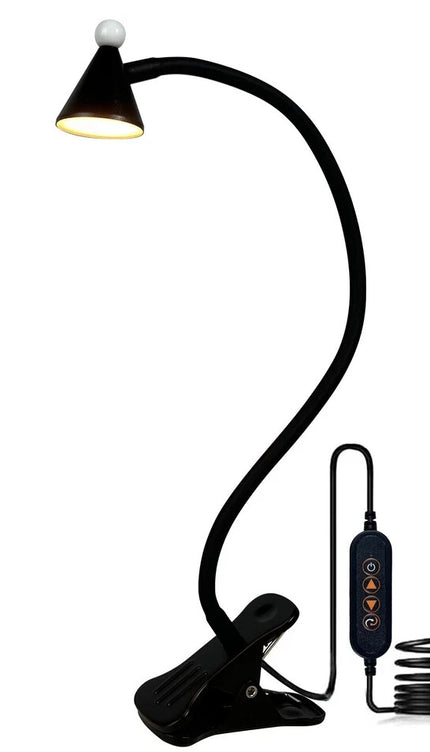 LED Desk Lamp Clip On Reading Light 3W Eye Care Flexible 10 Brightness Levels