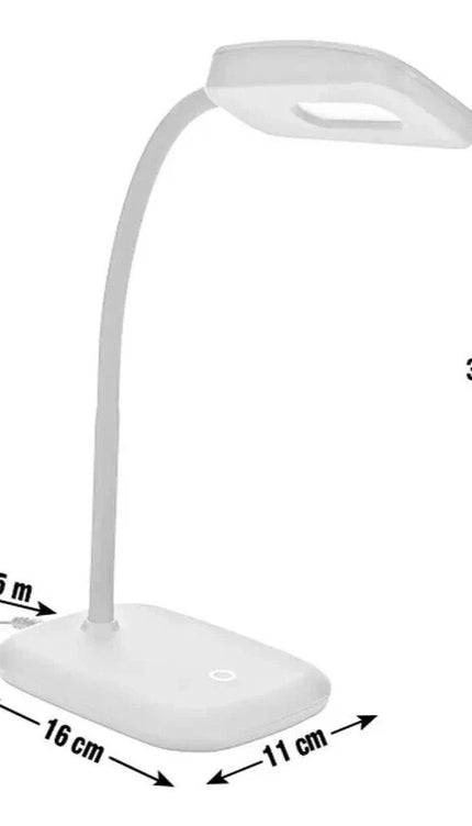 Silby Soft Touch LED Desk Lamp Black Flexible Neck 3 Levels Brightness B/Damage