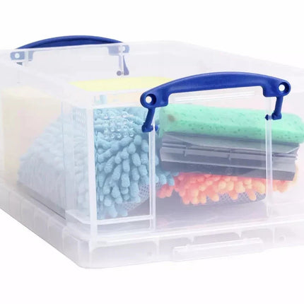 12L Clear Stackable Storage Box – Plastic Home & Office Organizer