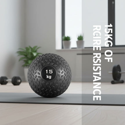 Core Balance Slam Ball 15KG Bounce Resistance Gym Workout Weighted Medicine Ball