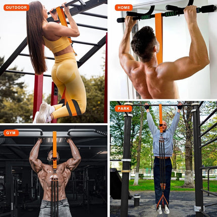 Multifunction Pull Up Assist Resistance Bands Foot Knee Support Home Gym Workout