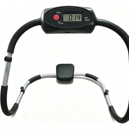 Ab Roller Sit Up Crunch Core Trainer With Padded Headrest And Monitor Gym