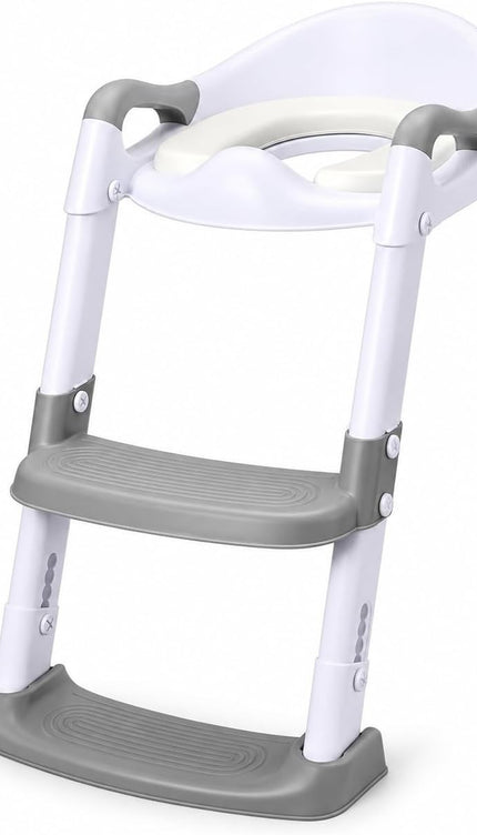 Toddler Potty Training Toilet Seat Step Ladder Adjustable Non Slip Cushioned