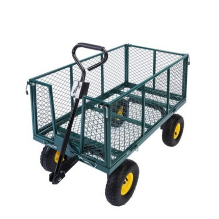 Garden Trolley TRAILER Deluxe High Sided Cart 500kg H Duty Festival Camping LARG