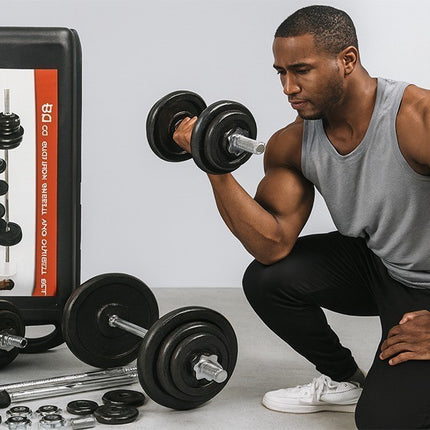 Adjustable Dumbbell & Barbell Set 15KG-50KG