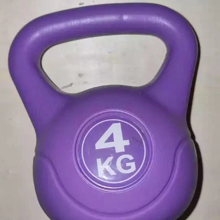 Vinyl Kettlebell Weight Set 4KG–20KG Cast Iron Gym Fitness Training Workout