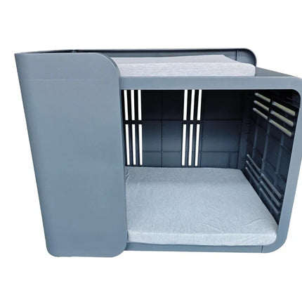 Pet Bed for Cats & Dogs Double Layer with 2 Soft Mattress Cushions Lightweight