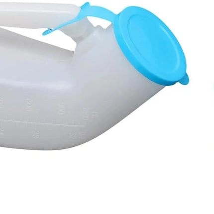 Unisex Urinal Bottle 1L Men & Women Spill-Proof Funnel Portable Bedside Travel
