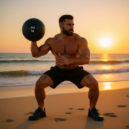 Core Balance Slam Ball 20KG Bounce Resistance Gym Workout Weighted Medicine Ball
