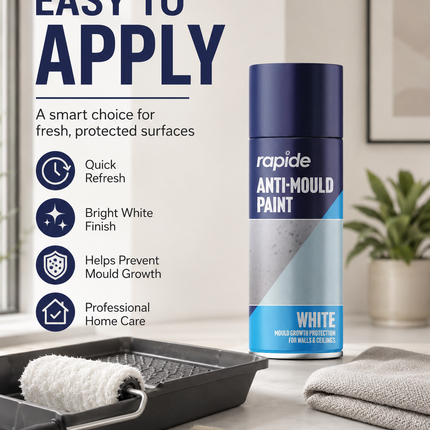 Anti Mould Spray Paint 400ML One Coat White Finish