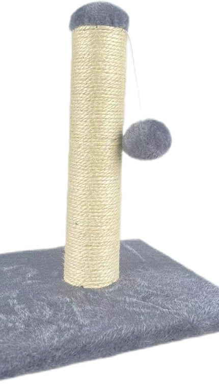 Cat Scratching Post 35cm Sisal Scratcher Kitten Activity Centre Hanging Ball Toy