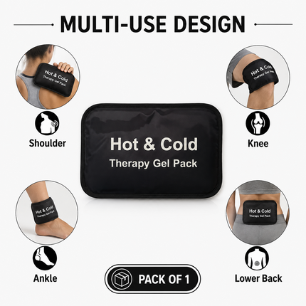 Hot Cold Gel Pack Reusable Heat Ice Therapy Migraine Sports Injury Pain Relief