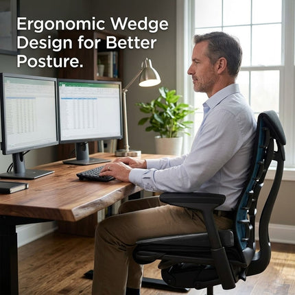 ORTHOPEDIC DELUXE SEAT CHAIR BACK SPINE ACHE COCCYX PAIN RELIEF SOLUTION CUSHION