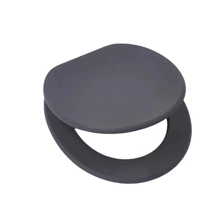 18'' Universal Wooden Toilet Seat Easy Fit Bathroom WC Seat with Fittings