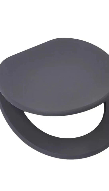 18'' Universal Wooden Toilet Seat Easy Fit Bathroom WC Seat with Fittings