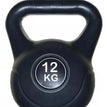 Vinyl Kettlebell Black 12KG