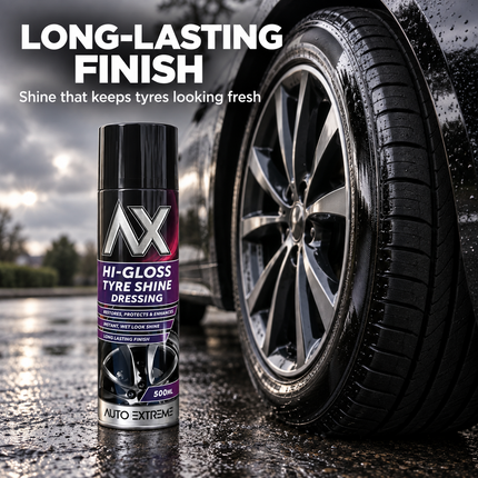 Tyre Shine Spray 500ml High Gloss Wet Look Car Tyre Dressing - Auto Extreme