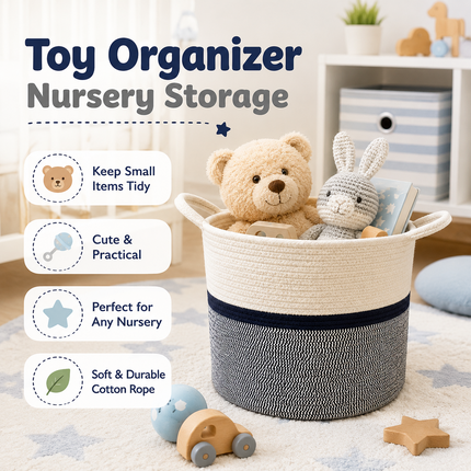 Cotton Rope Storage Basket – Small