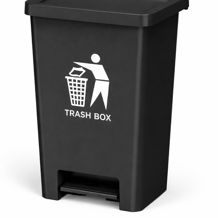 Recycling Pedal Bin Kitchen Waste Trash Can Home Office Rubbish 50/80L