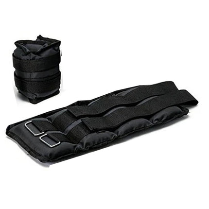 1kg Ankle & Wrist Weights – Pair of 2 Adjustable Training Straps (Black)