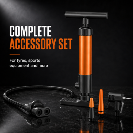 Bike Pump Bicycle Floor Universal Air Pump With Gauge Presta & Schrader 140Psi