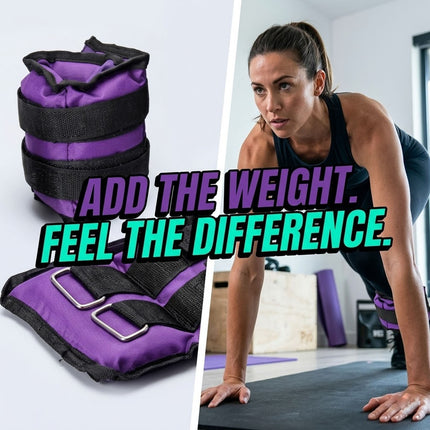2.5kg Ankle & Wrist Weights – Pair (Purple)