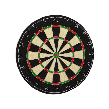 18" Bristle Dartboard Set With 6 x 18g Darts Round Wire Spider Jute Dart Board