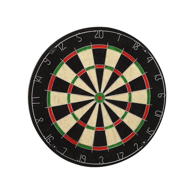 18" Bristle Dartboard Set With 6 x 18g Darts Round Wire Spider Jute Dart Board