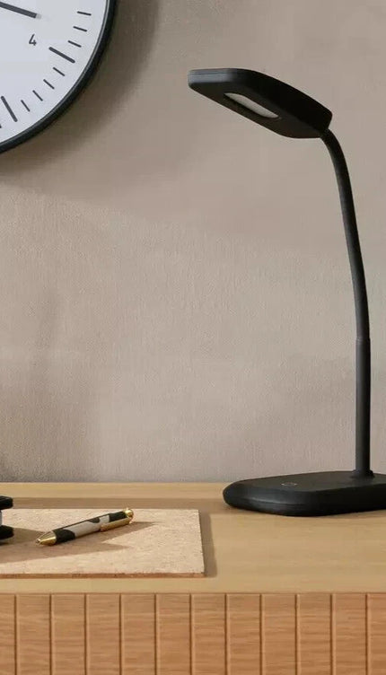 Silby Soft Touch LED Desk Lamp Black Flexible Neck 3 Levels Brightness B/Damage