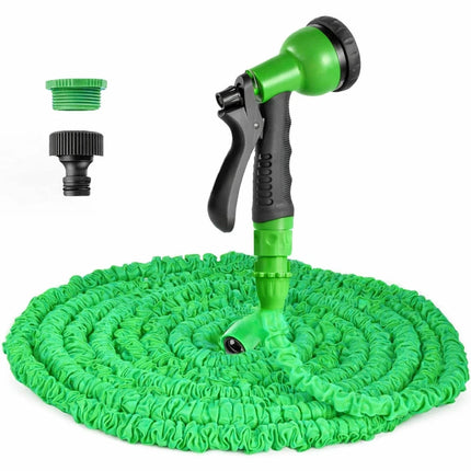Garden Hose Pipe Spray Gun Expandable Flexible Anti Kink Lawn Patio 50/100/150ft