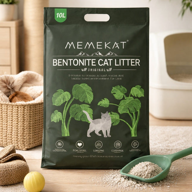 Bentonite Cat Litter Fast Clumping 30L Unscented Dust Free Odour Control Hygiene