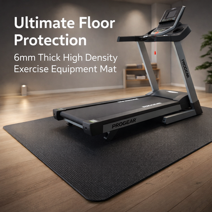6mm Fitness Equipment Mat 180x75cm for Treadmill, Elliptical & Exercise Bike