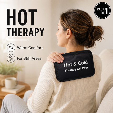 Hot Cold Gel Pack Reusable Heat Ice Therapy Migraine Sports Injury Pain Relief