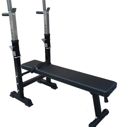 Adjustable Weight Bench With Barbell Rack Flat Workout Exercise Gym Bench Press