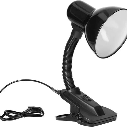 Adjustable Desk Clamp Lamp Bed Study Reading Light Clip On Table Lamp Black